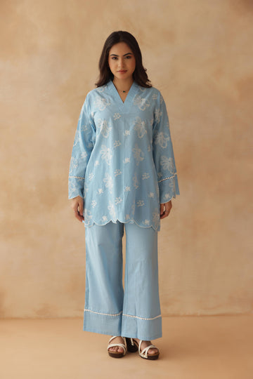 Blue Pearl Co-ord Set