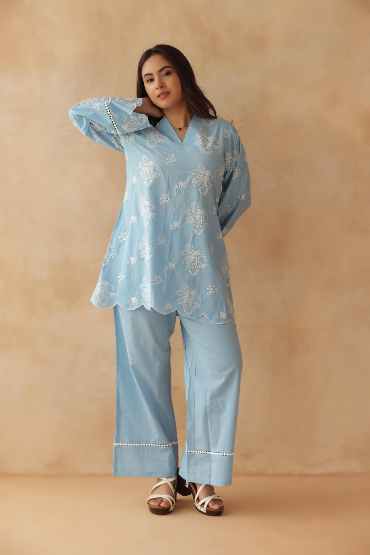Blue Pearl Co-ord Set
