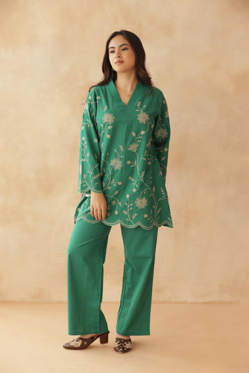 Emerald Bloom Co-ord Set