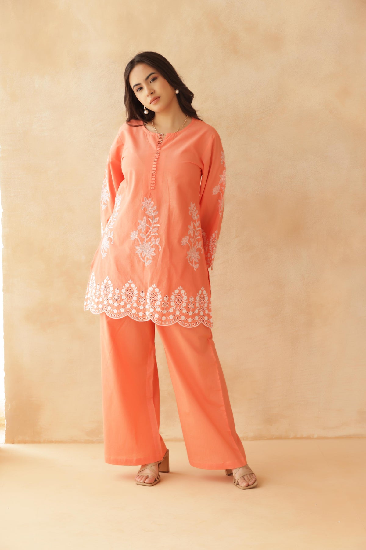 Coral Bloom Co-ord Set