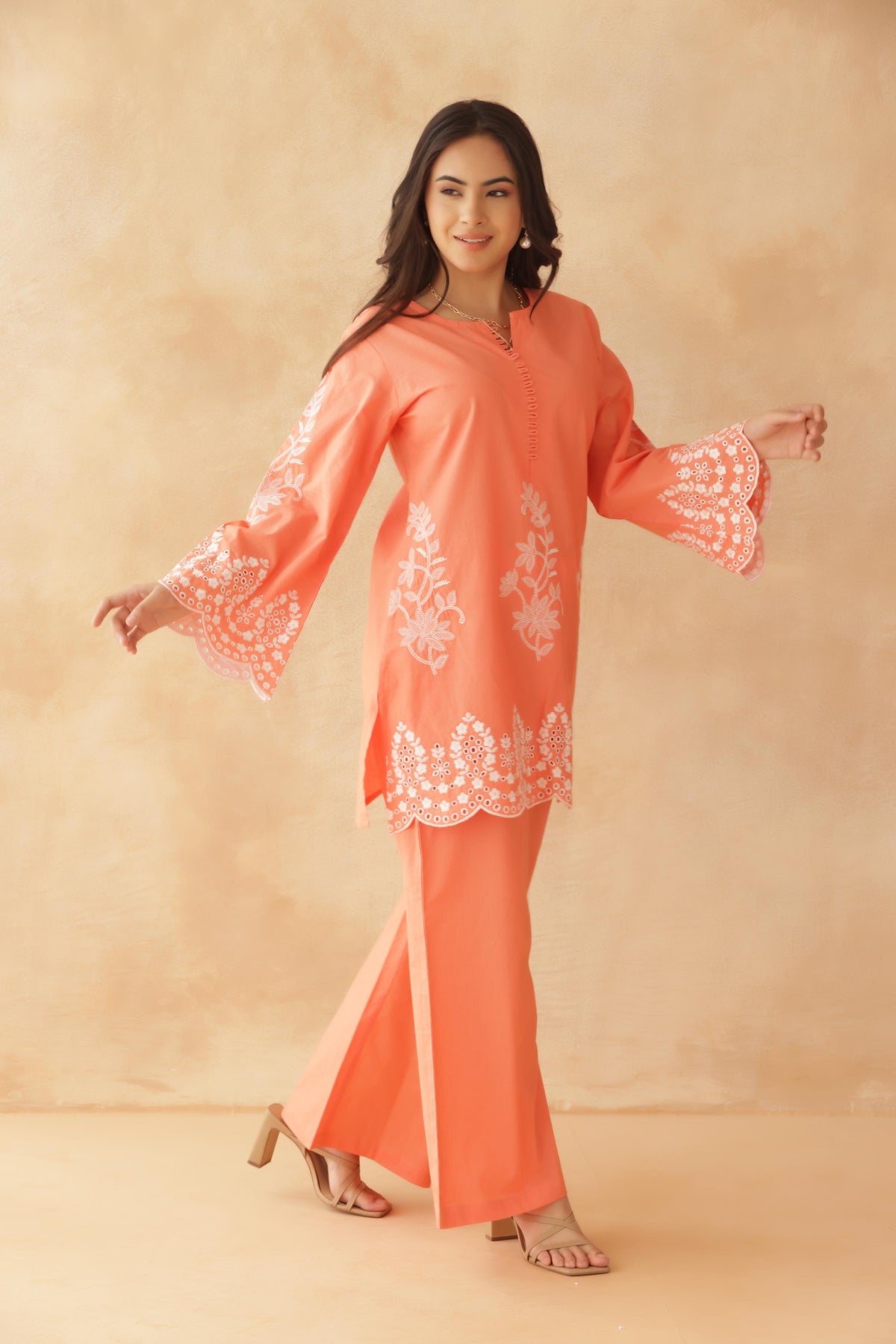 Coral Bloom Co-ord Set