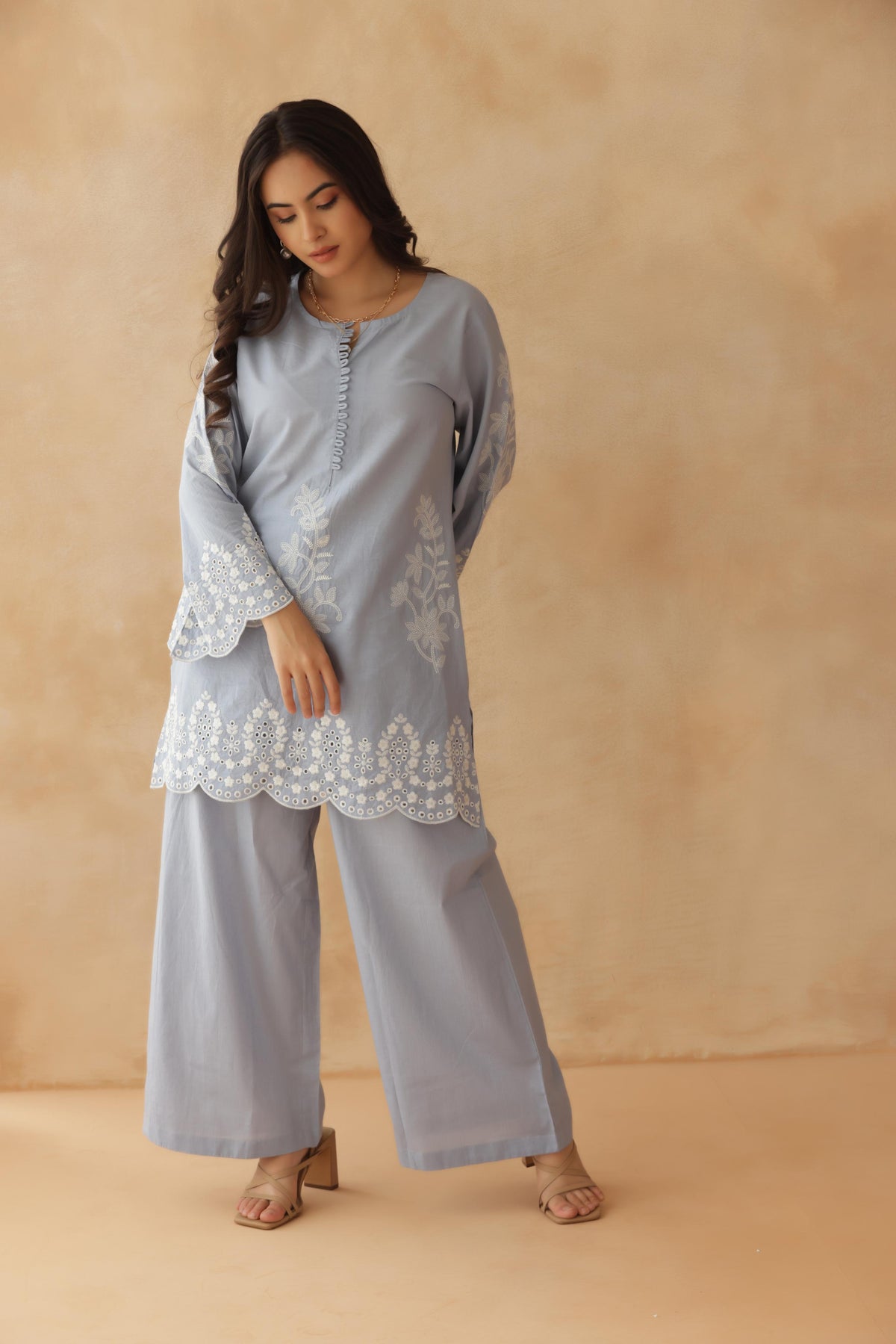 Misty Blue Co-ord Set