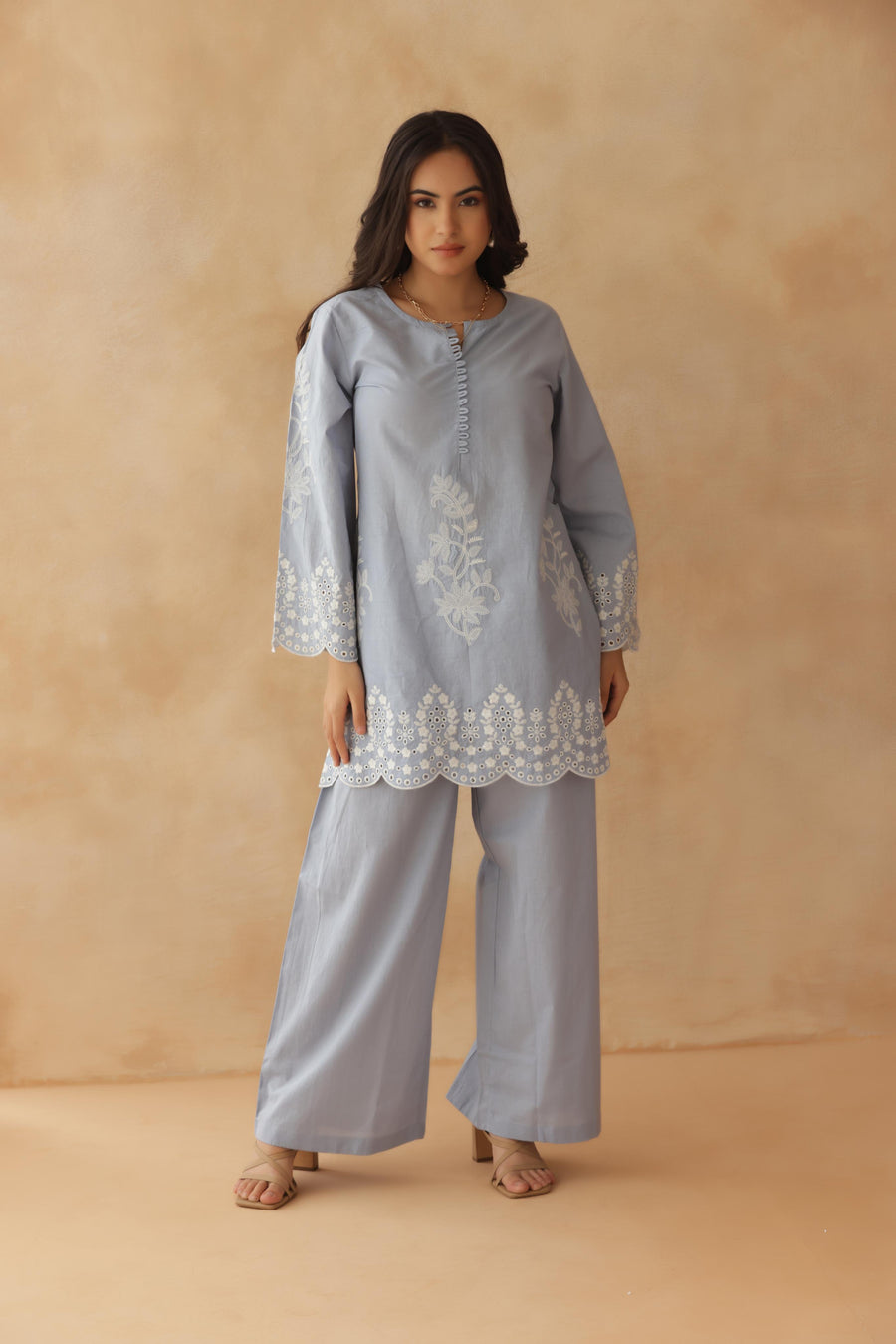 Misty Blue Co-ord Set
