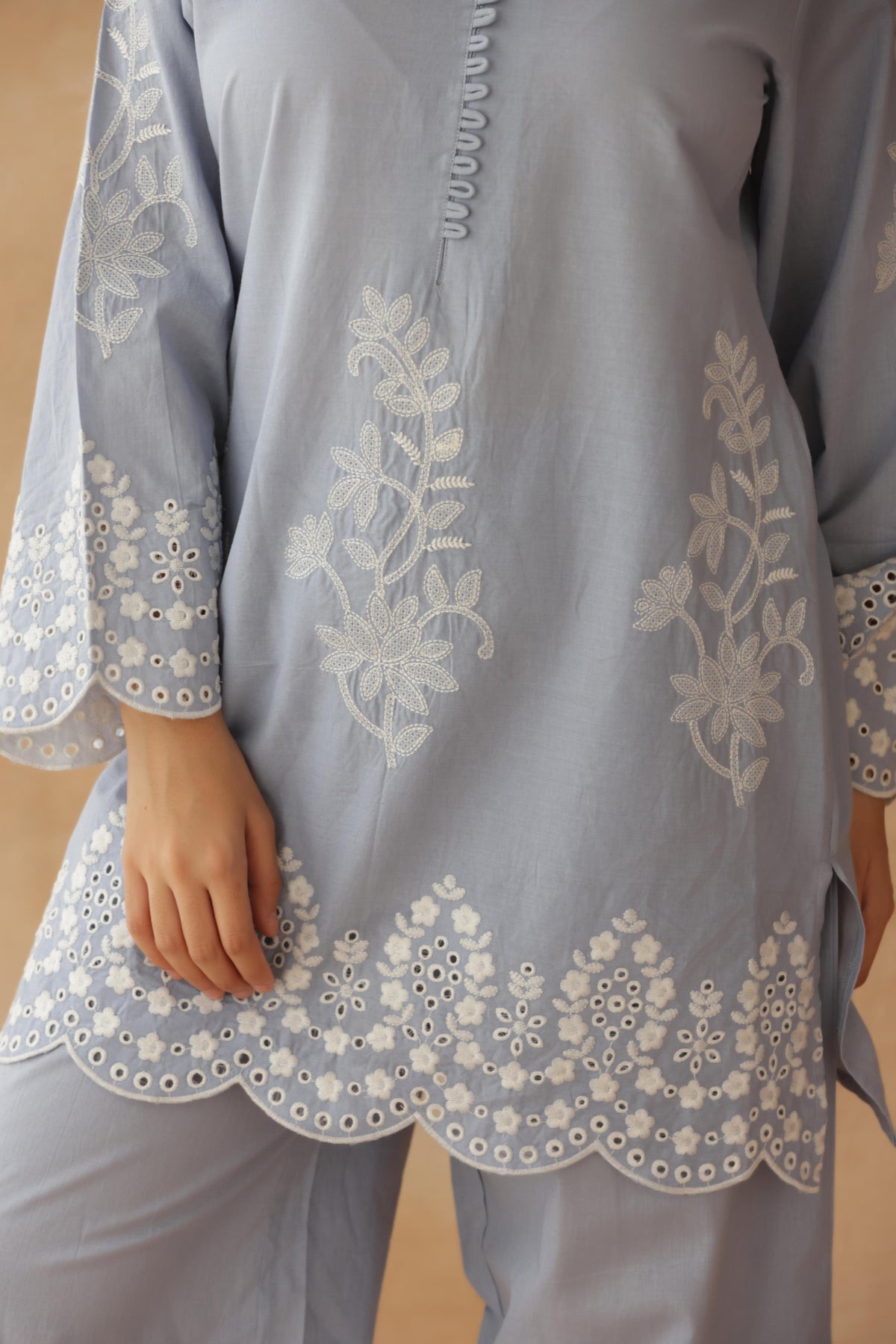 Misty Blue Co-ord Set