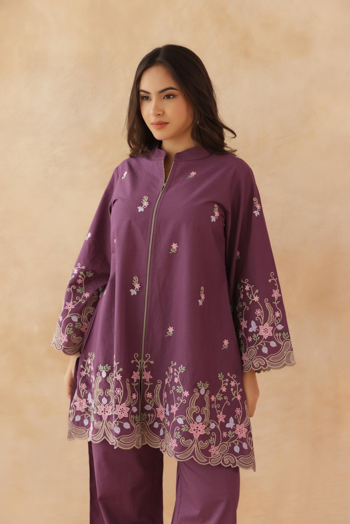 Plum Petals Co-ord Set