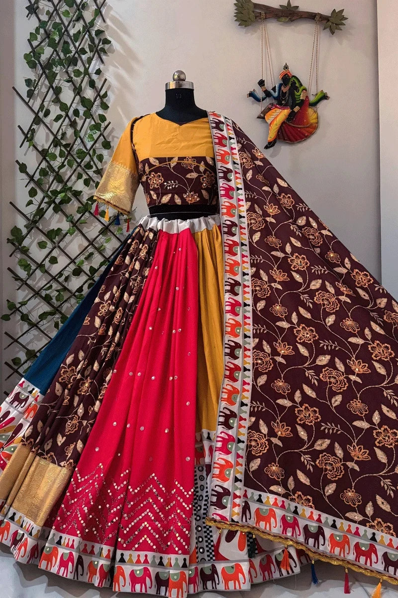 Navratri Special Heavy Flair Ghagra Choli For Women