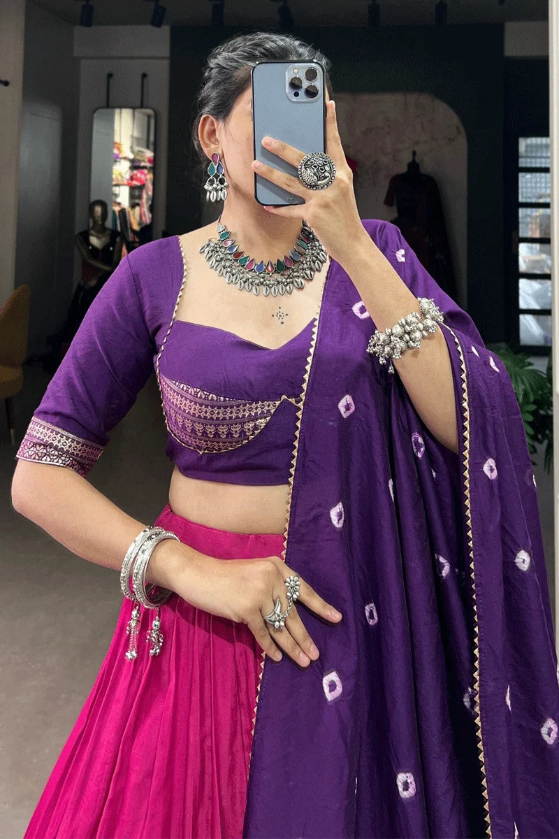 Fully Stitched Pink Lehenga Choli For Wedding Function