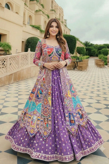 Latest Designer Lehenga Choli With Koti For Navratri