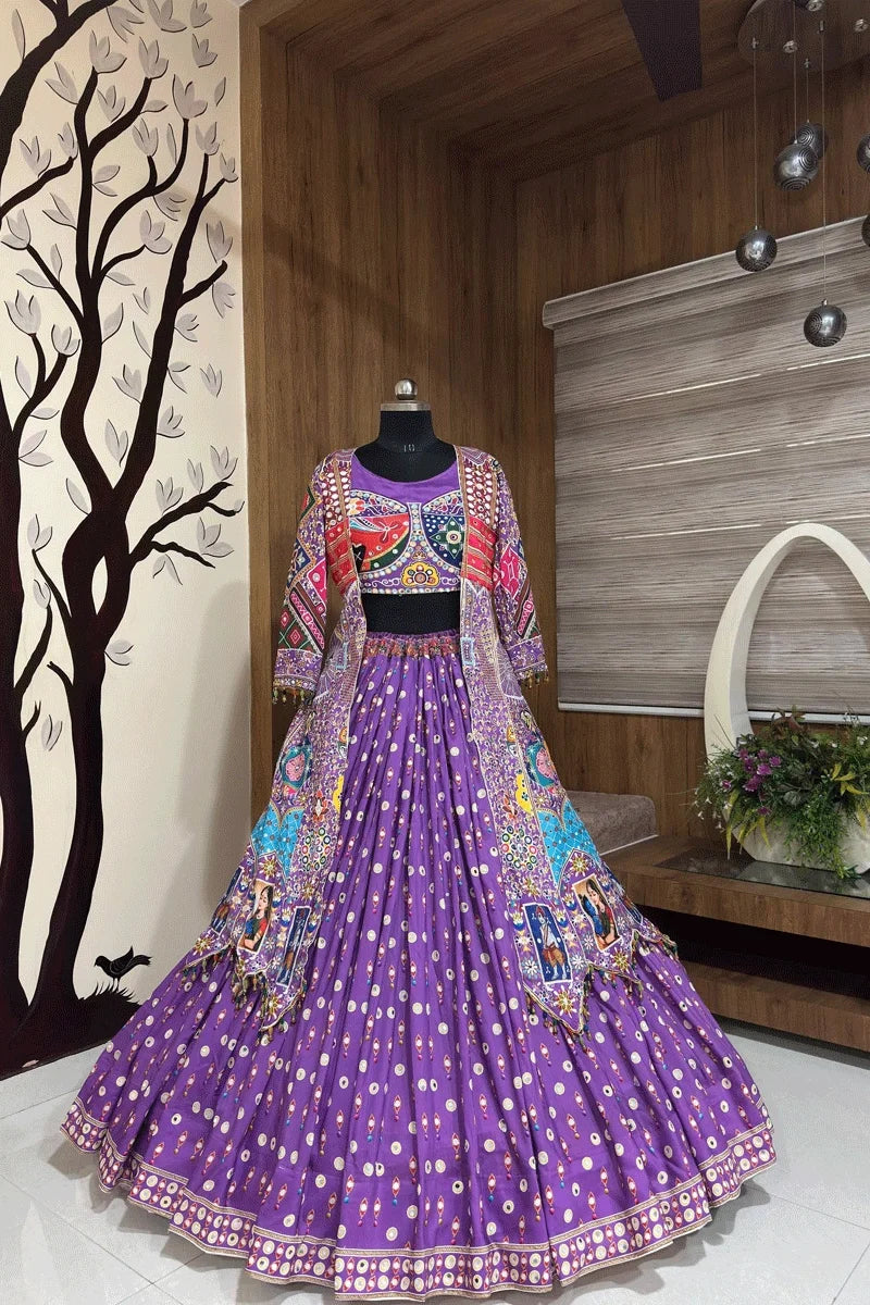 Latest Designer Lehenga Choli With Koti For Navratri