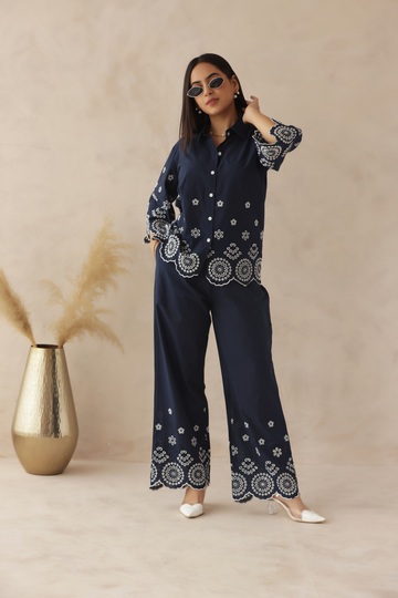 NAVY MUSE CORD SET