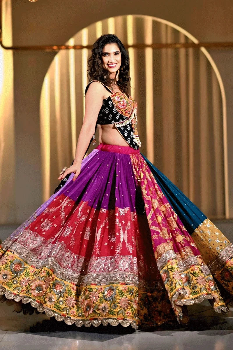 Navratri Special Real Mirror Work Chaniya Choli