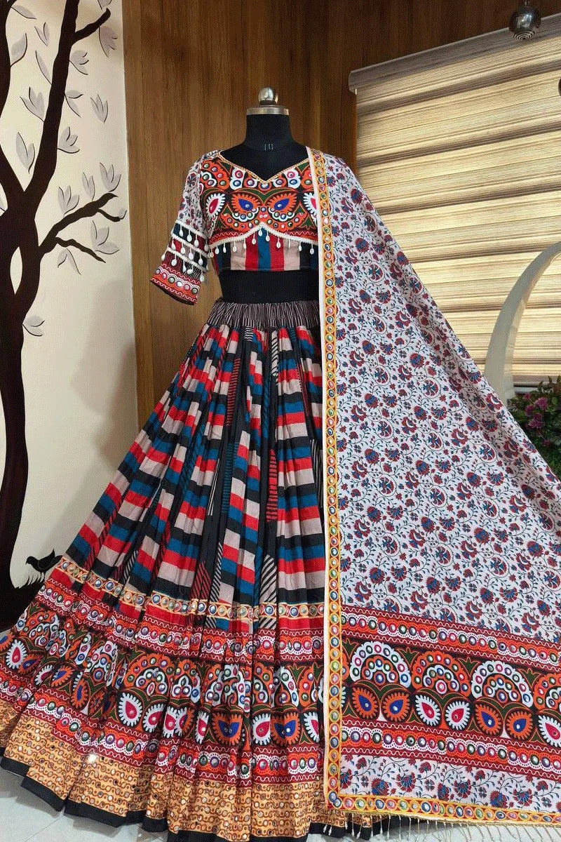 Multi Color Chaniya Choli For Navratri Garba