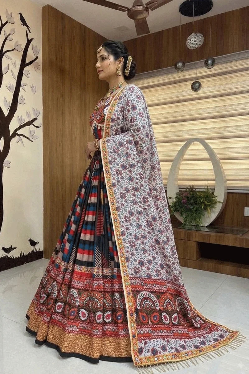 Multi Color Chaniya Choli For Navratri Garba
