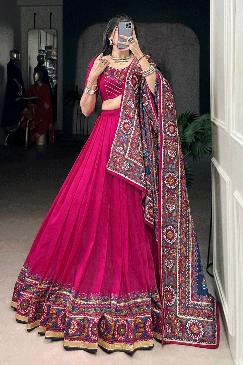 Ready to Wear Gamthi Print Lehenga choli For Women