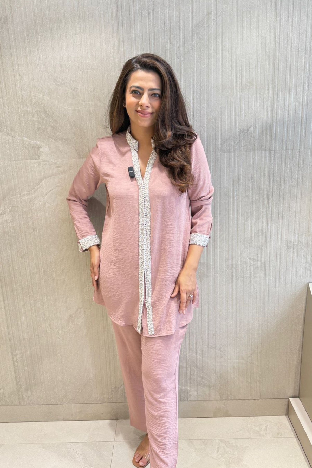 Blush Pink Embellished Co-Ord Set