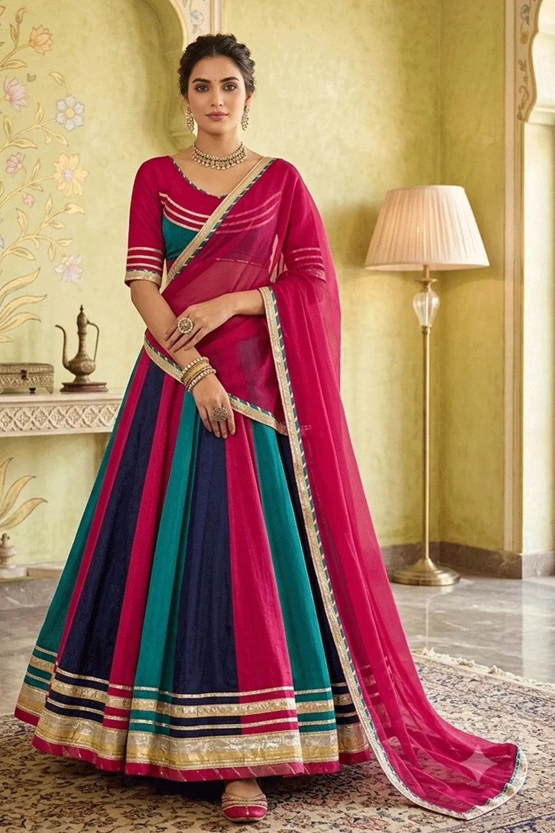 Fully Stitched Multi Color Chaniya Choli For Garba