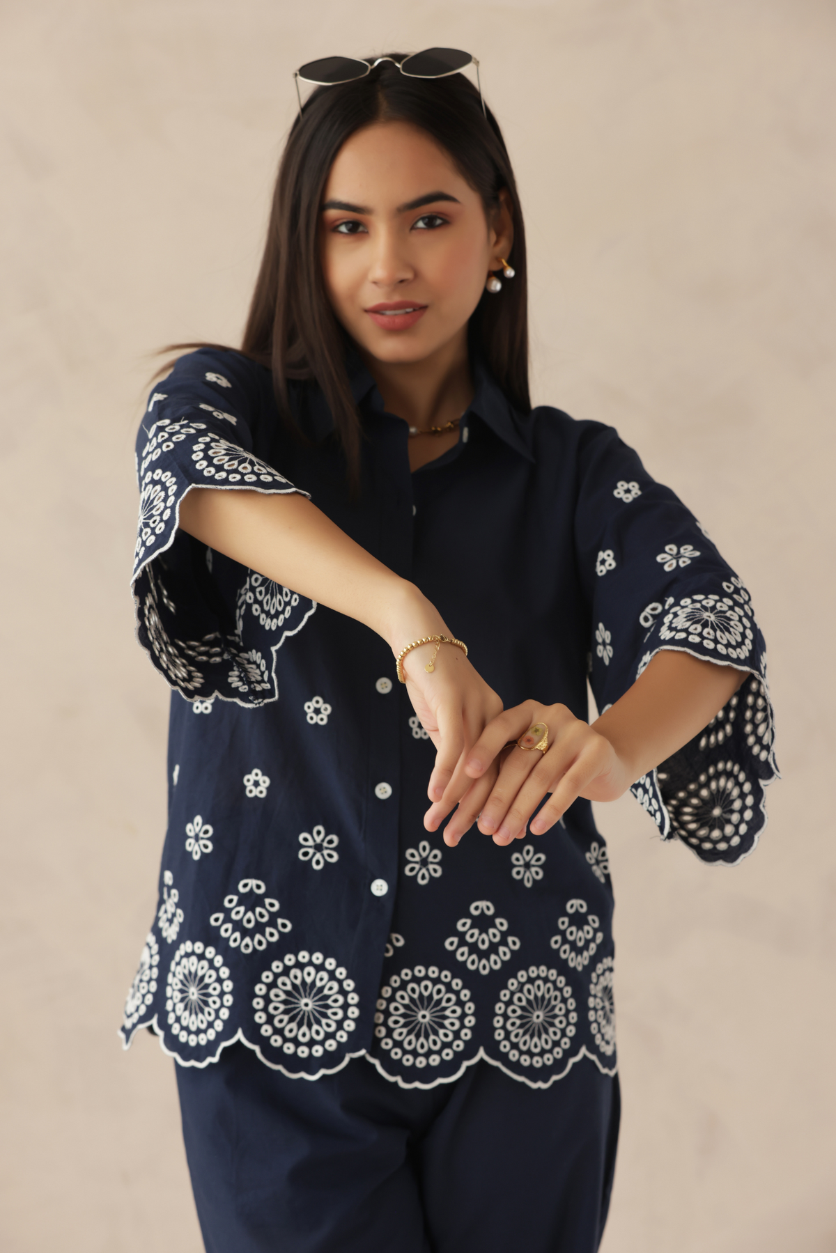 NAVY MUSE CORD SET
