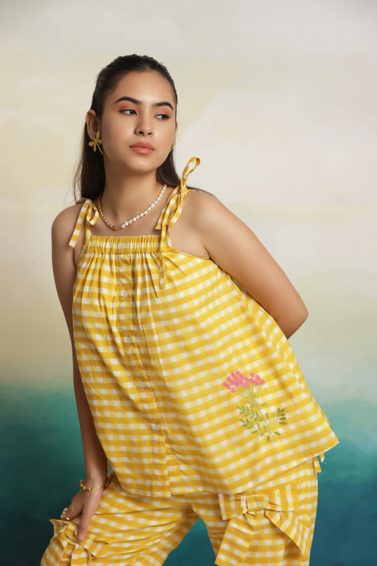 Yellow Bloom Cord Set