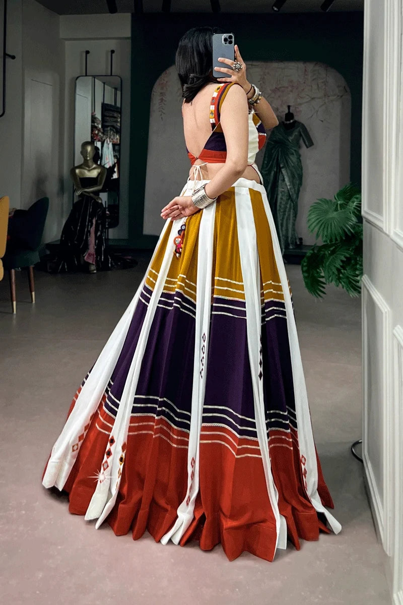 Designer Fully Stitched Lehenga Choli For Dandiya Night