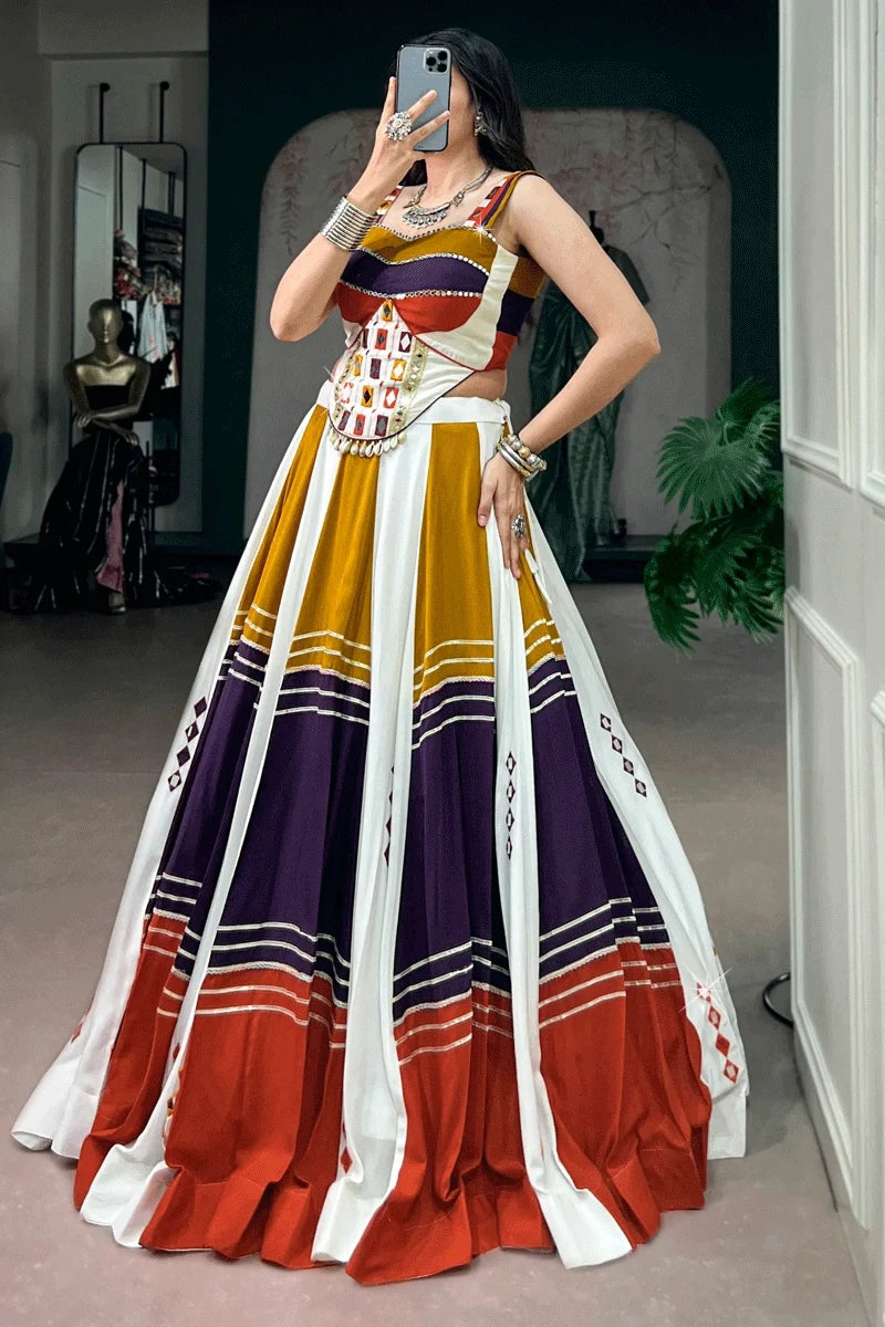 Designer Fully Stitched Lehenga Choli For Dandiya Night
