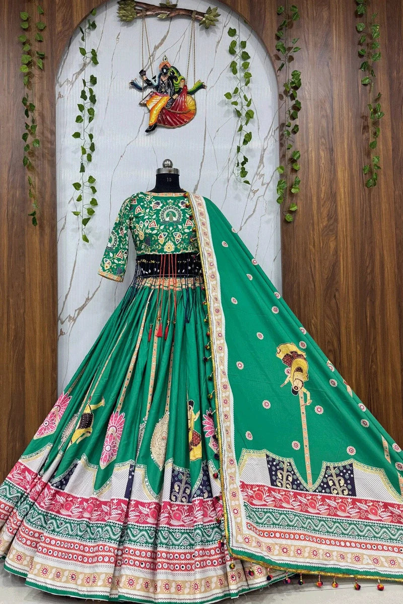 Designer Real Mirror Work Chaniya Choli For Navratri