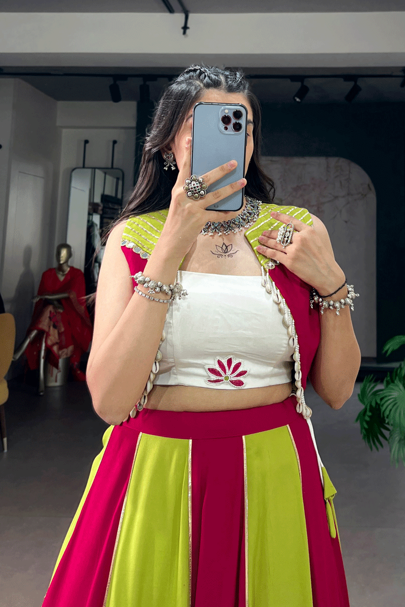 Navratri Special Traditional Multicolour Ghagra Choli