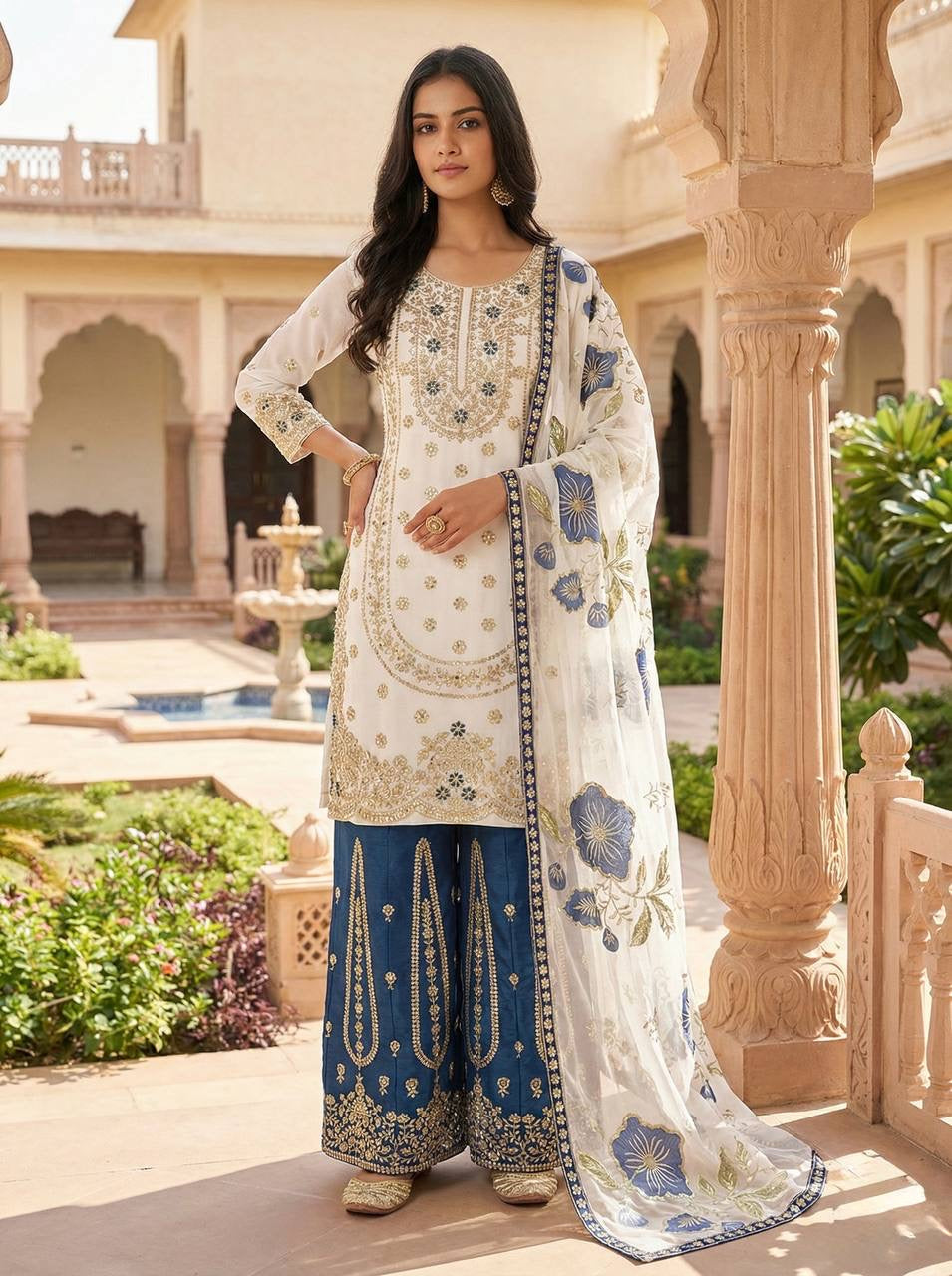 Ruhani Emerald Traditional Ethnic Set