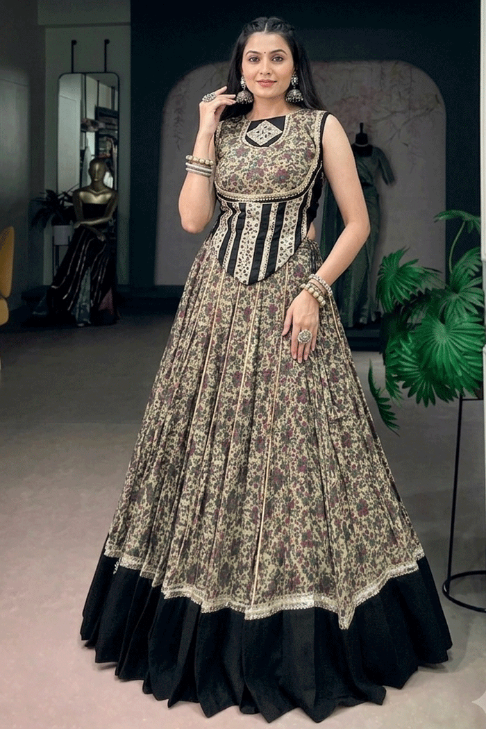 Navratri Special Real Mirror Work Chaniya Choli
