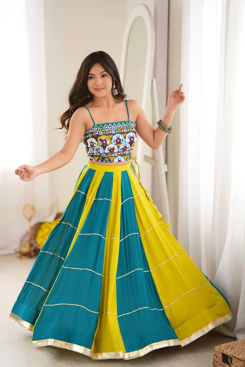 Raas Ramzat Special Backless Blouse With Lehenga For Gen Z Girl