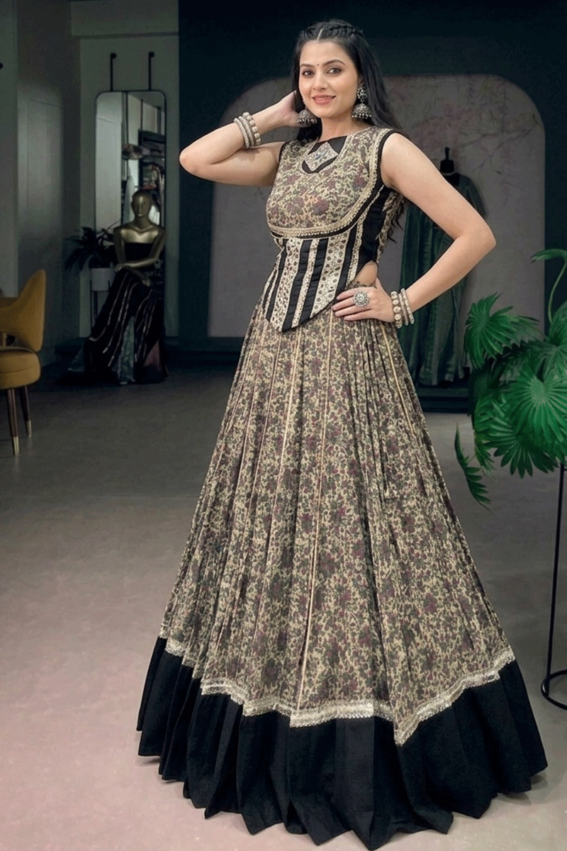 Navratri Special Real Mirror Work Chaniya Choli