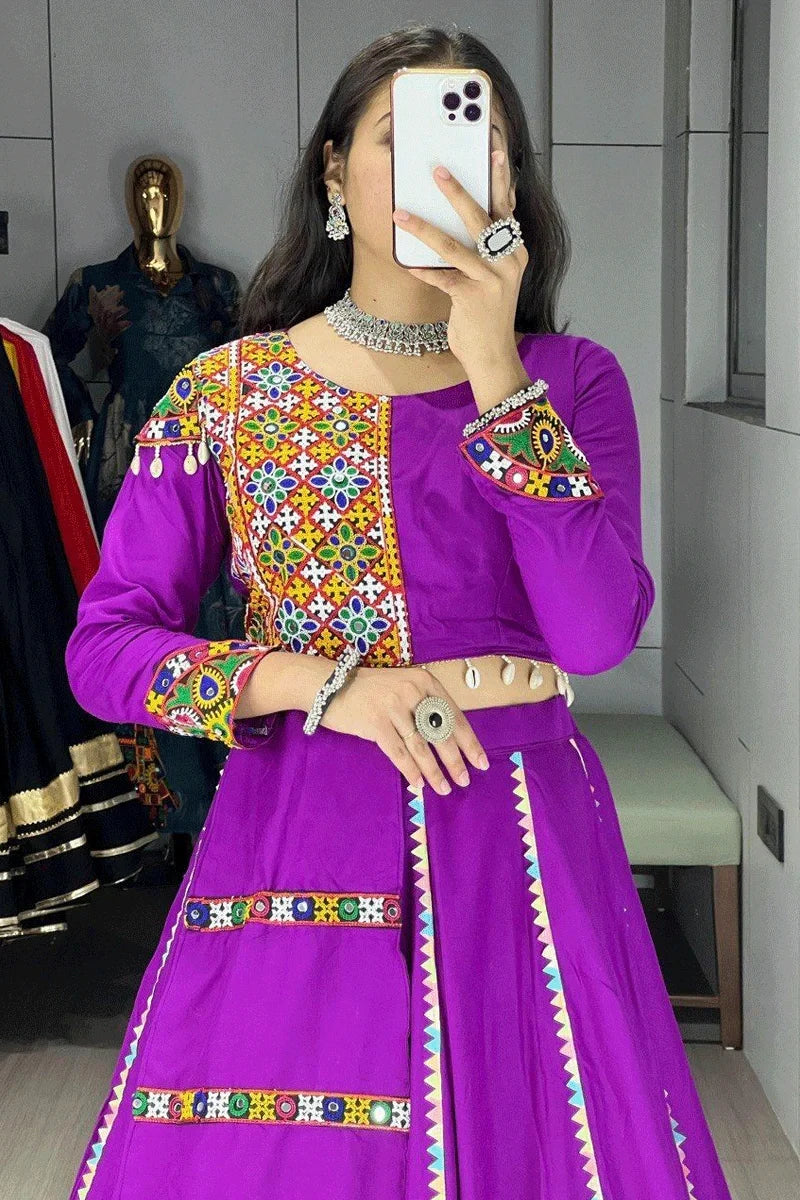 Latest Ready To Wear Gamthi With Kodi Work Lehenga Choli