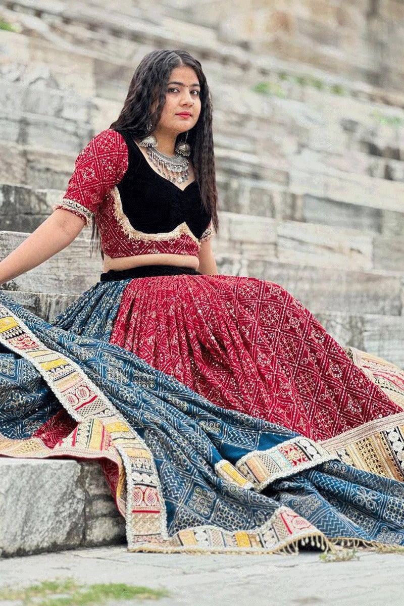 Digital Print Heavy Flair Navratri Lehenga Choli