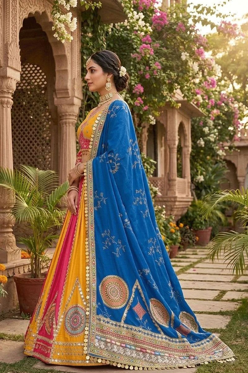 Navratri Special Real Mirror Work Chaniya Choli