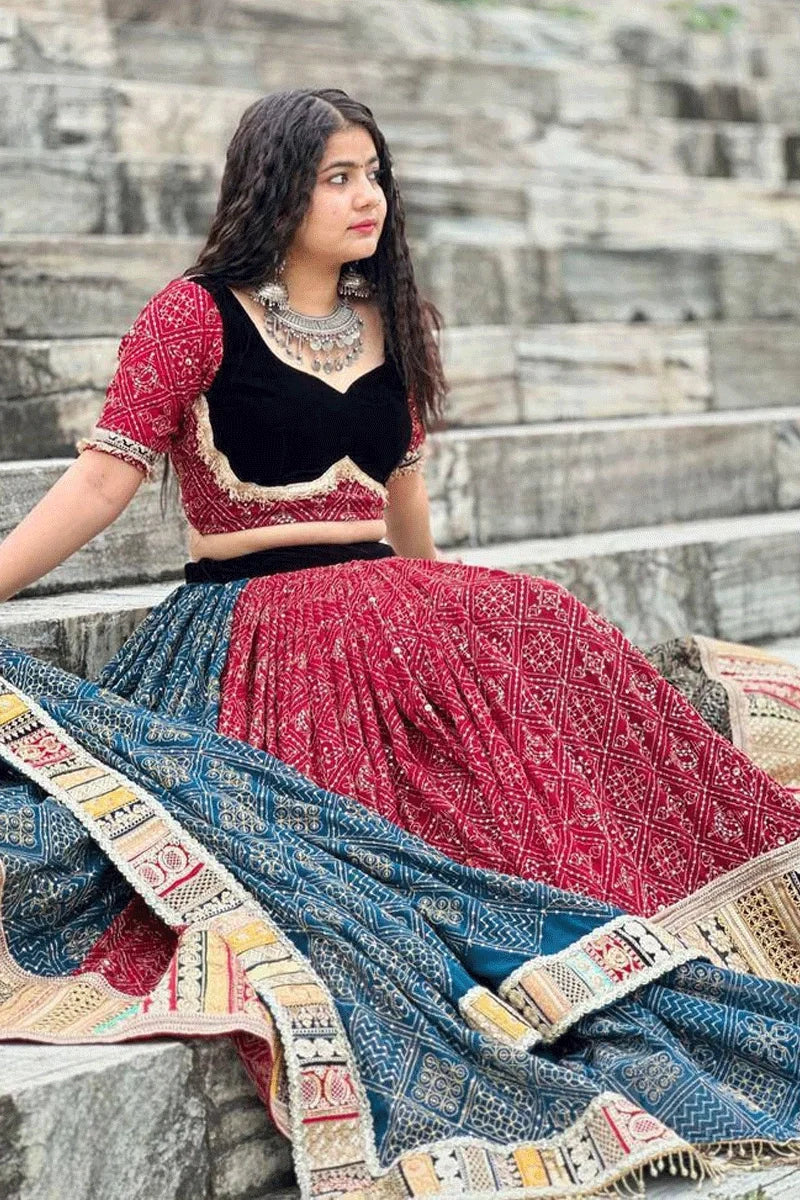 Digital Print Heavy Flair Navratri Lehenga Choli