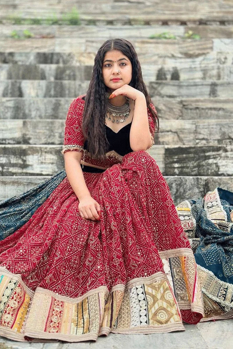 Digital Print Heavy Flair Navratri Lehenga Choli