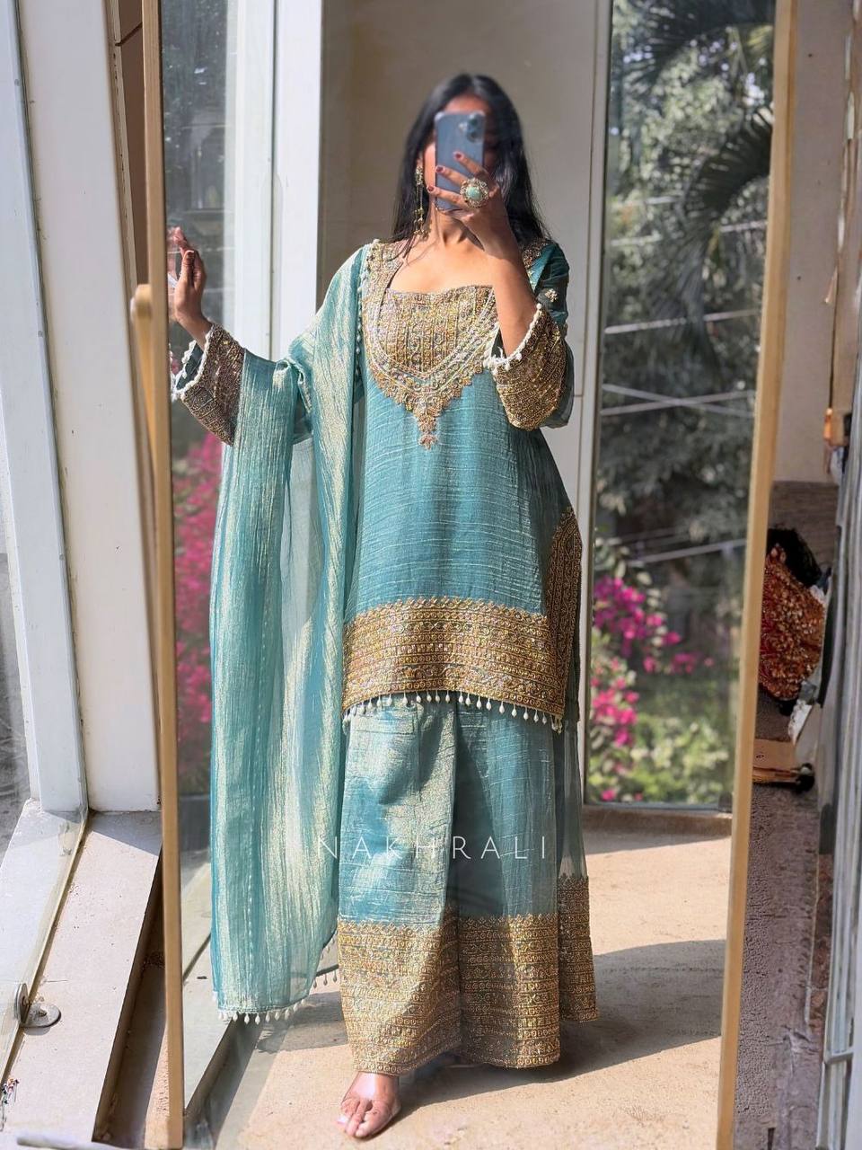 Tehzeeb Luxe Kurta Sharara Set