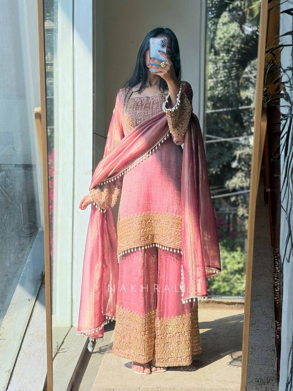 Tehzeeb Luxe Kurta Sharara Set