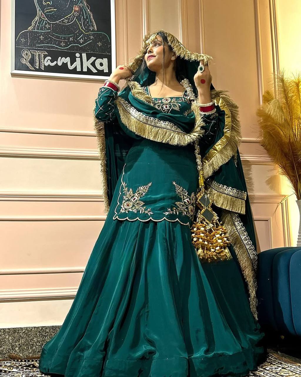 Meherza Luxe Crepe Lehenga Set