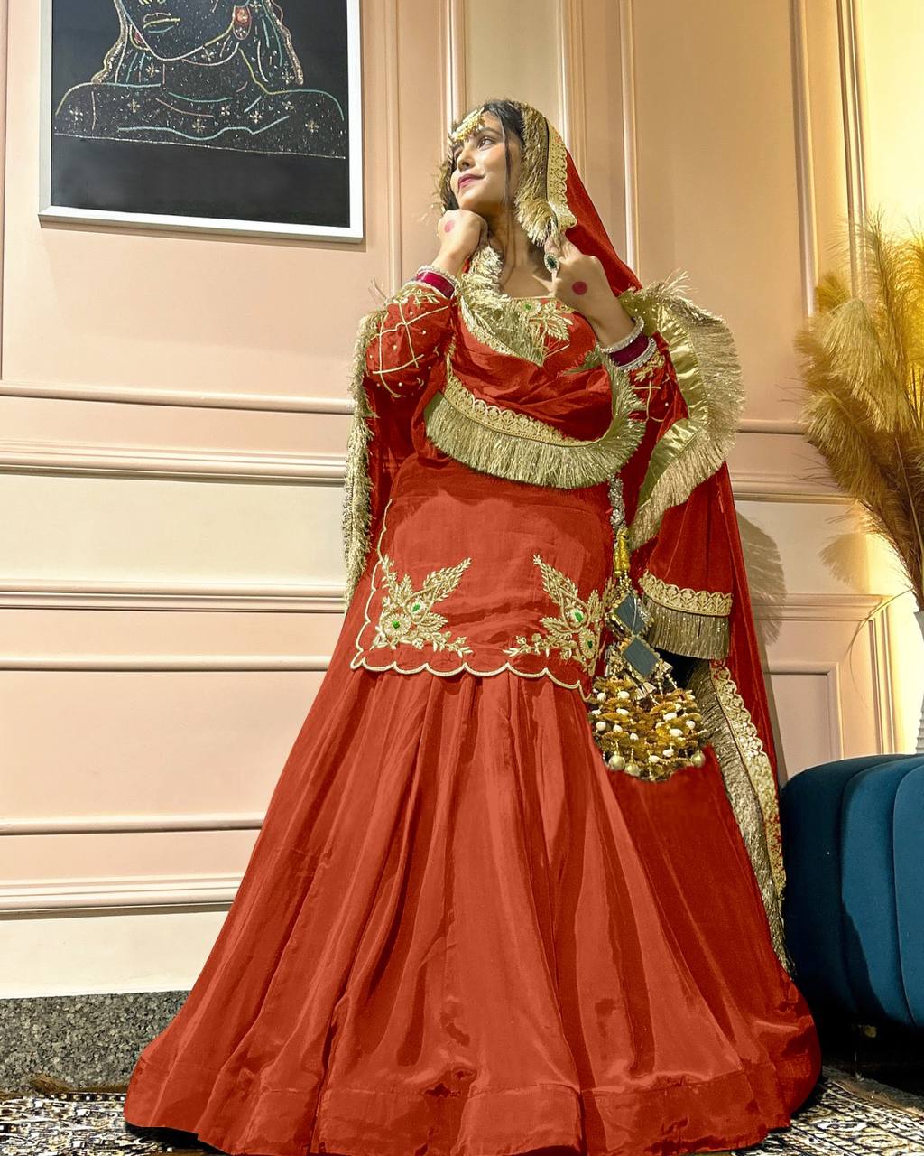 Meherza Luxe Crepe Lehenga Set