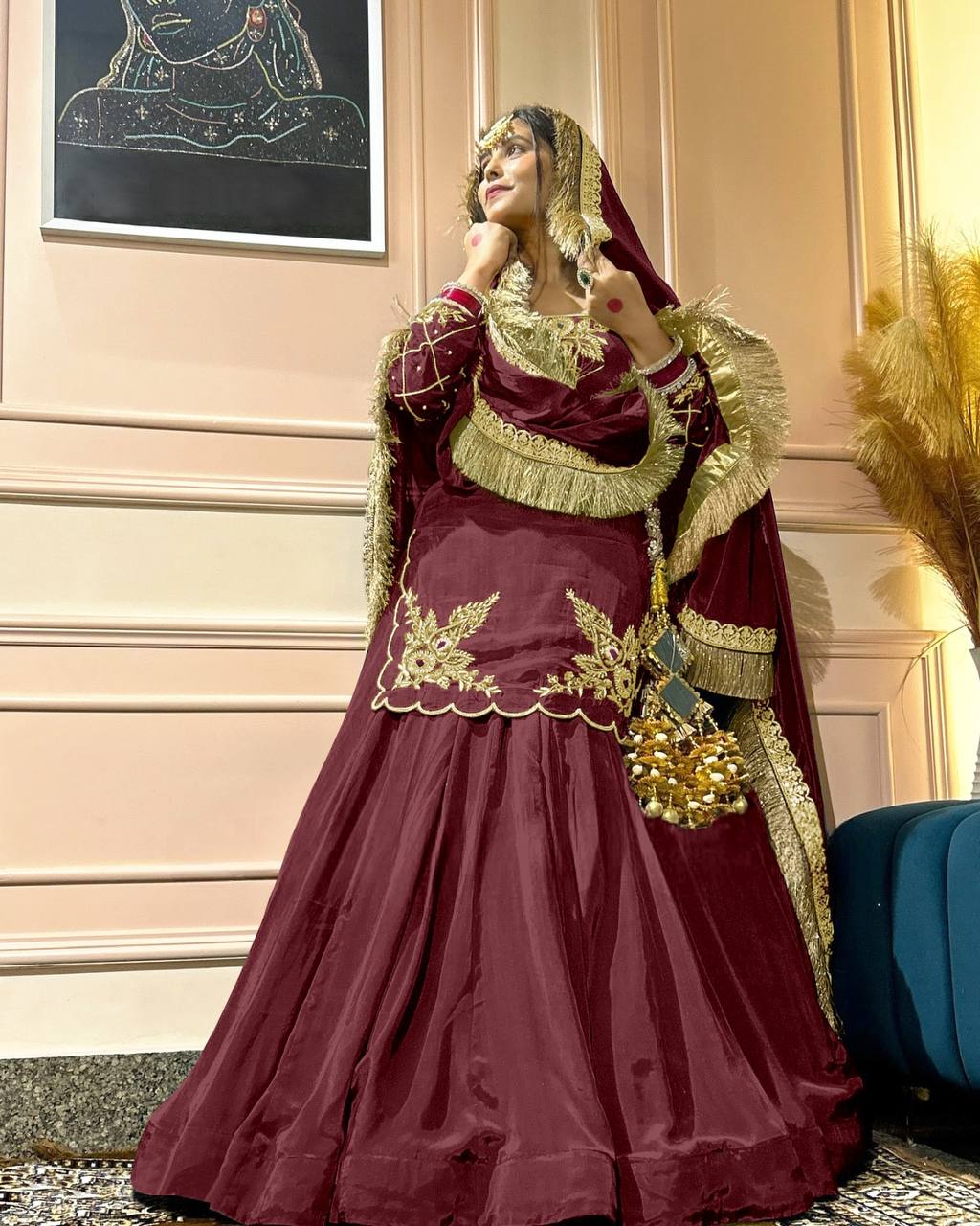 Meherza Luxe Crepe Lehenga Set