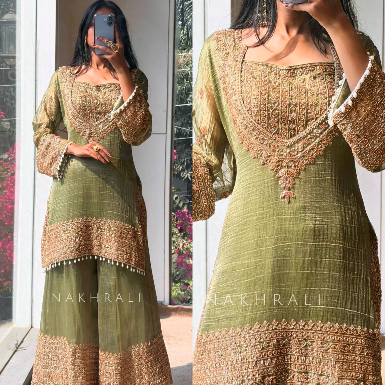 Tehzeeb Luxe Kurta Sharara Set