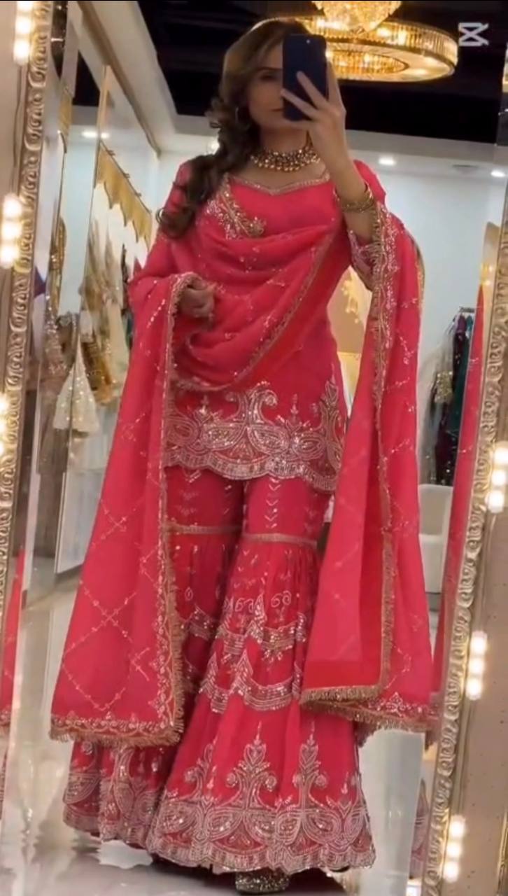 Aurevya Twirl Sharara Set