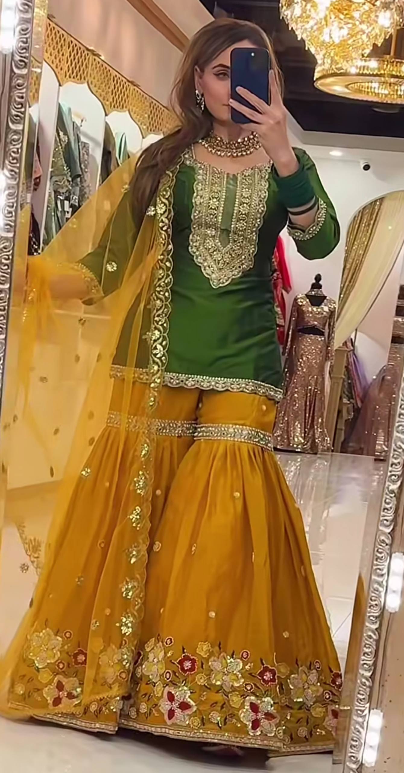 Zenvira Glam Sharara Set