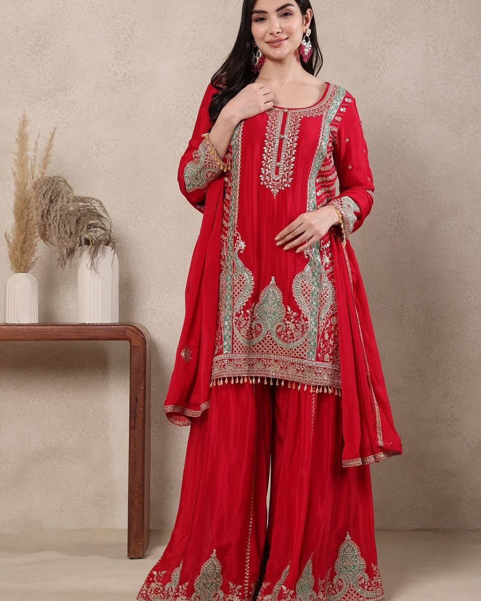 Nyra Chinnon Sequence Sharara Set