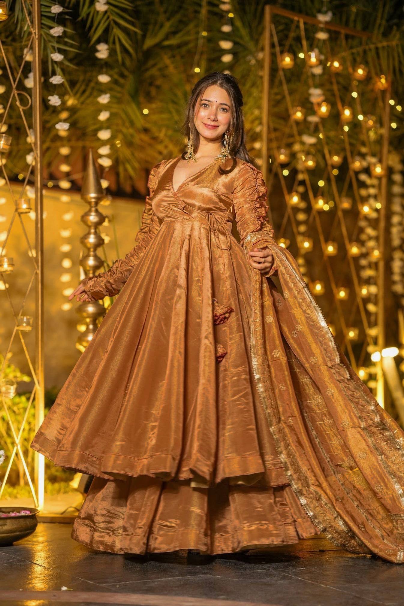 Nashita Fendy Silk Anarkali Suit Set