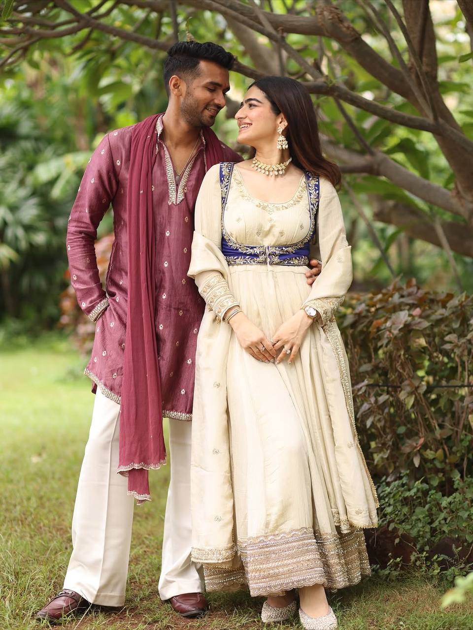 Kiara Ivory Anarkali Set