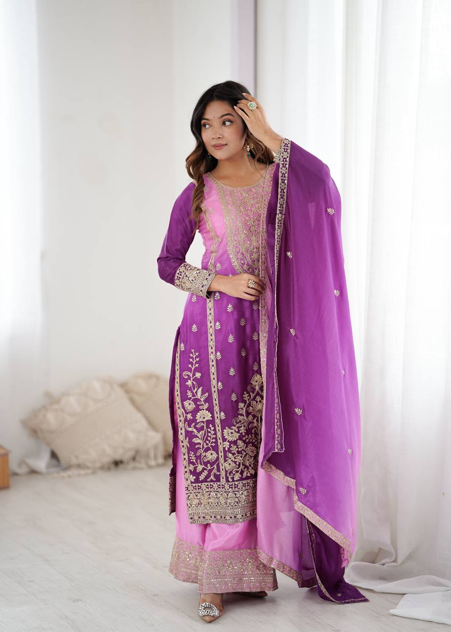 Aaliya Shaded Grace Sharara Set