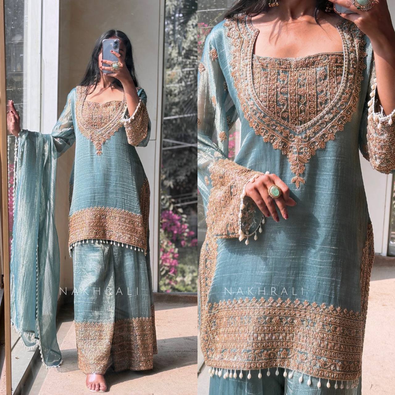 Tehzeeb Luxe Kurta Sharara Set