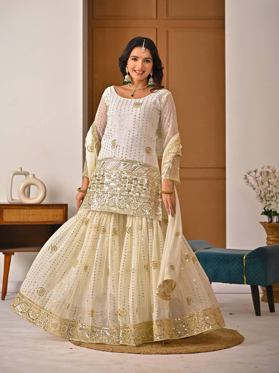Serelina Drape Sharara Set