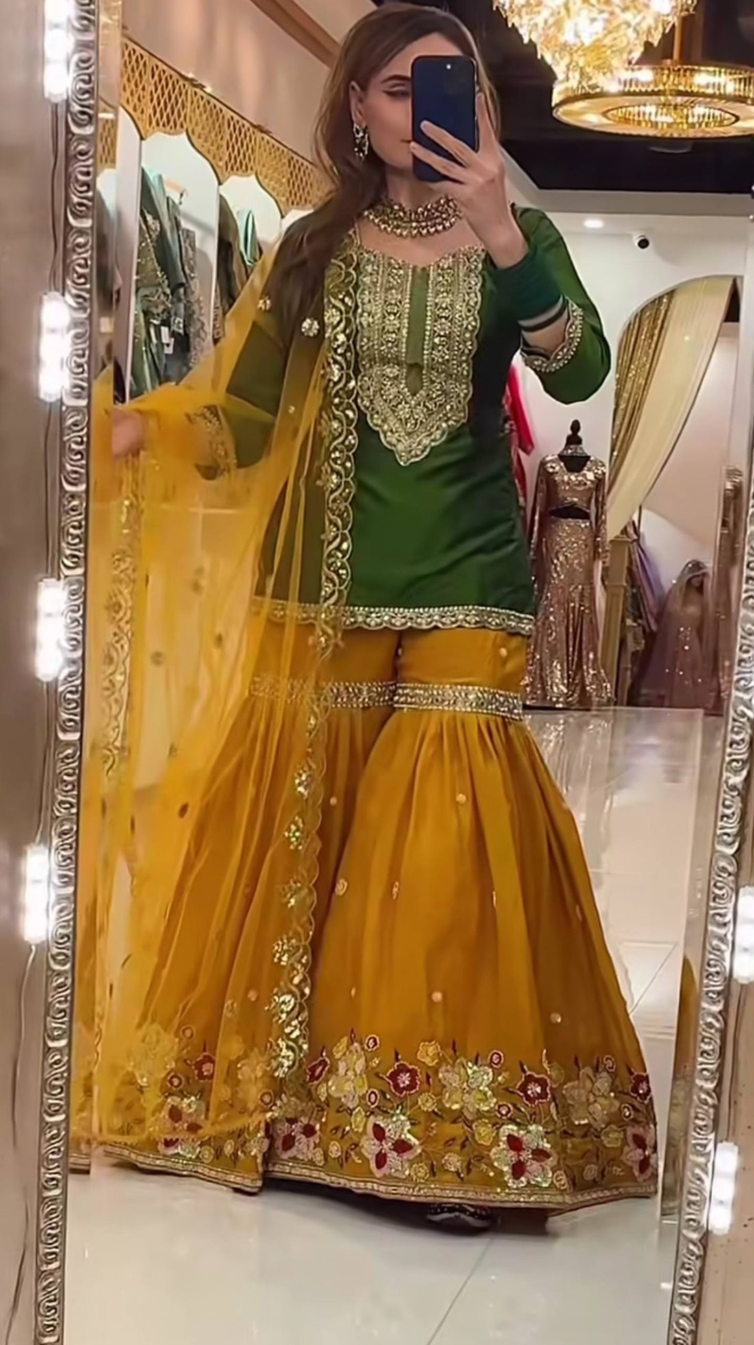 Zenvira Glam Sharara Set
